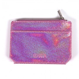 Women Laser 6 Card Slot Thin Wallet Cute Coin Purse