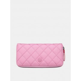 Women Casual Long Card Bag Leisure Grain Wallet