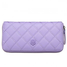 Women Casual Long Card Bag Leisure Grain Wallet