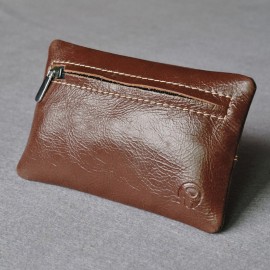 Women Short Coin Purse Genuine Leather Key Case