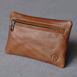 Women Short Coin Purse Genuine Leather Key Case