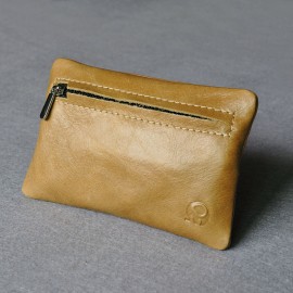 Women Short Coin Purse Genuine Leather Key Case