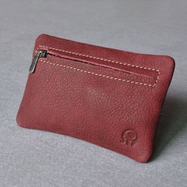 Women Short Coin Purse Genuine Leather Key Case