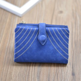 Women PU Fold Short Wallet Elegant Clutches Wallet Purse Coin Bag