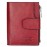 Women Trifold Genuine Leather Short Wallet 15 Card Holder Coin Purse