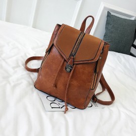 Women  Retro Large Capacity Backpack