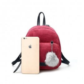Women Multi-Functional Corduroy Mini Backpack