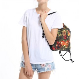 Christmas Backpack Drawstring Shoulder Bag For Women