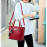 Women Pure Color Venonat Decorational Handbag Shoulder Bag Crossbody Bags