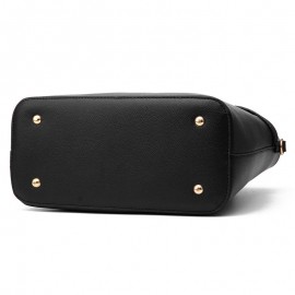 Women Pure Color Venonat Decorational Handbag Shoulder Bag Crossbody Bags