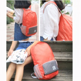 Nylon Light Folding Portable Sports Outdoor Shoulder Bag Backpack