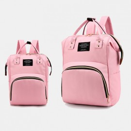 Women Canvas Casual Mummy And Kids  Patchwork Backpack