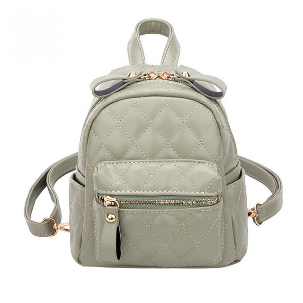 Women Casual  Rhombic  Small Backpack Student Bag