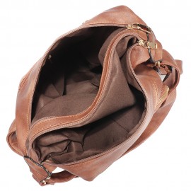 Women Solid Casual Multi-functional Shoulder Bag Backpack