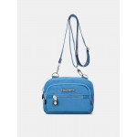 Women Solid Waterproof Multifunction Crossbody Bag