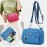 Women Solid Waterproof Multifunction Crossbody Bag