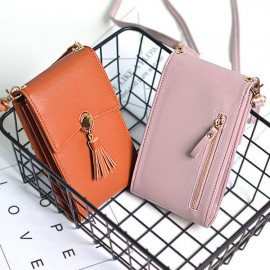 Bohemian Tassel Shoulder Bag 5.5 Inches Phone Bag For Women