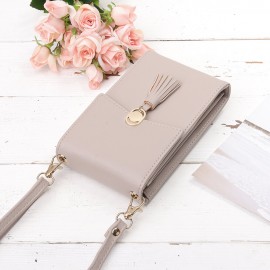 Bohemian Tassel Shoulder Bag 5.5 Inches Phone Bag For Women