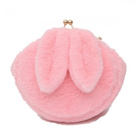 Cute Rabbit Plush Creative Shoulder Bag Phone Bag Chain Shell Crossbody Bags