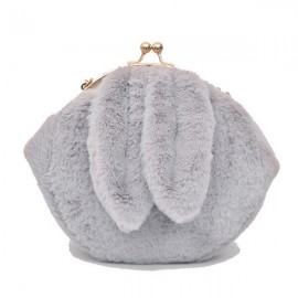 Cute Rabbit Plush Creative Shoulder Bag Phone Bag Chain Shell Crossbody Bags
