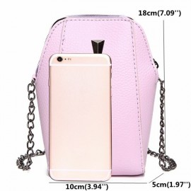 Woman PU Crocodile pattern chain bag Phone Bag Clutch Bag Crossbody Bag