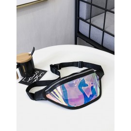 Women Clear Transparent Waist Pack PVC Fanny Pack Belt Bum Bags