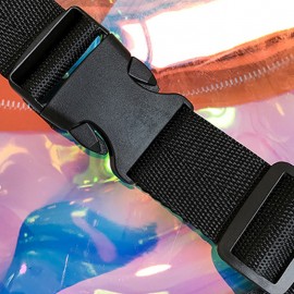 Women Clear Transparent Waist Pack PVC Fanny Pack Belt Bum Bags