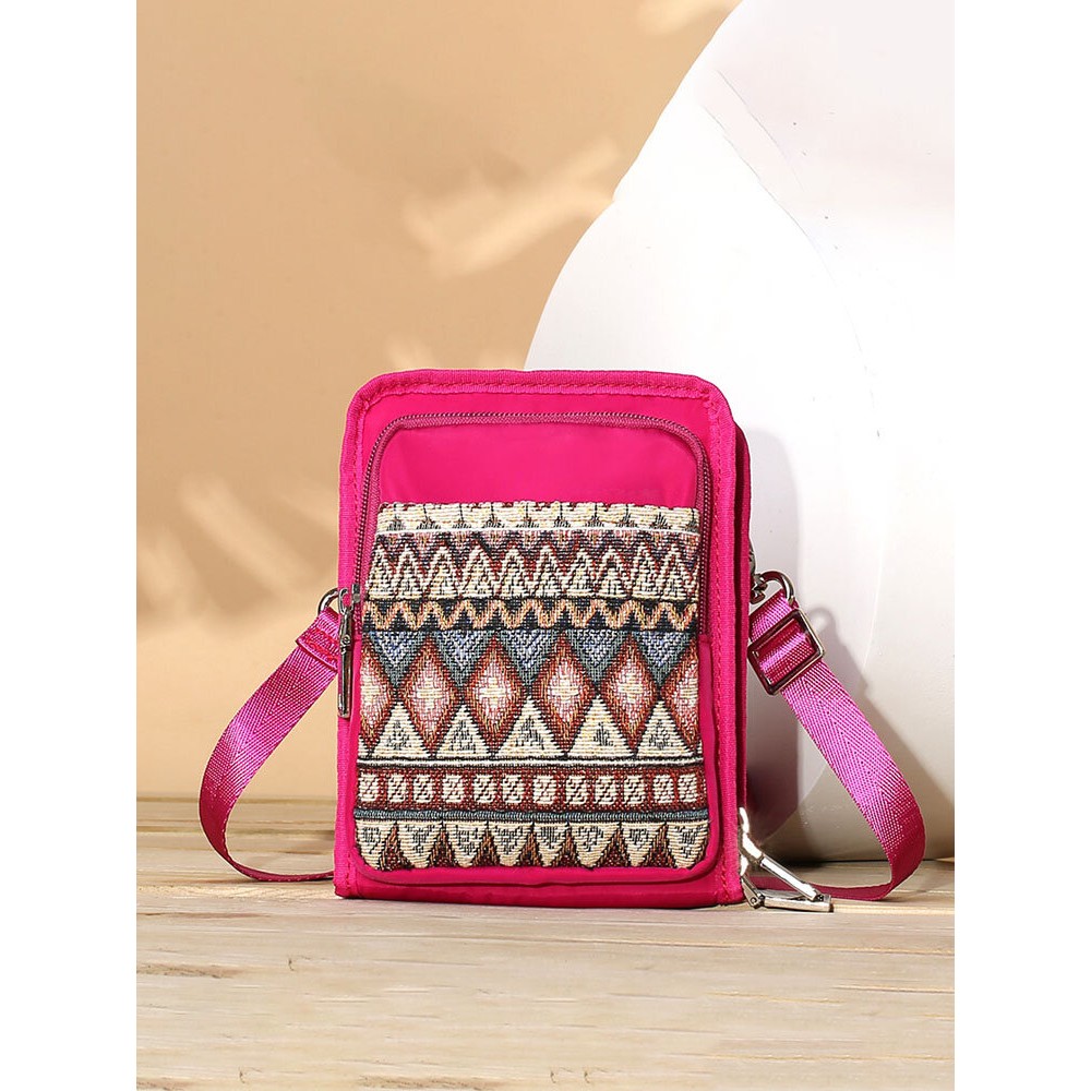 Brenice National Multi-pocket Bohemia Card Holder Mini Crossbody Bags