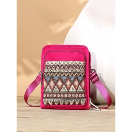 Brenice National Multi-pocket Bohemia Card Holder Mini Crossbody Bags