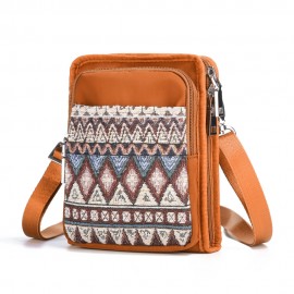 Brenice National Multi-pocket Bohemia Card Holder Mini Crossbody Bags