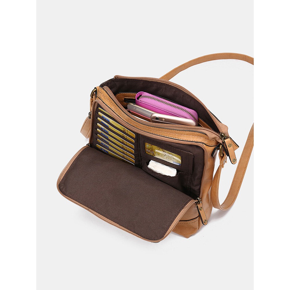 Mandy Women Multifunction Bag Solid Casual Crossbody Bag