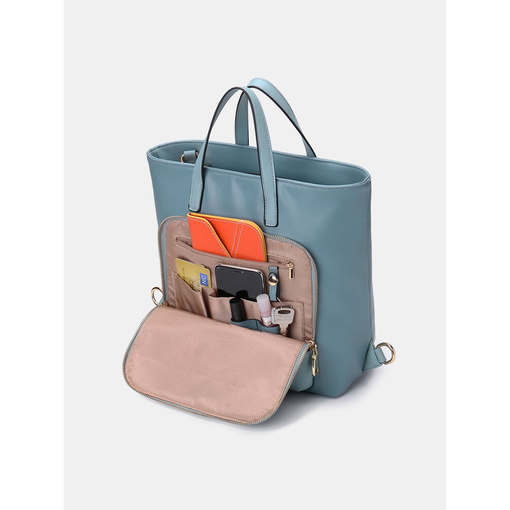 Women Multi-carry Backpack Patchwork Crossbody Bag Satchel