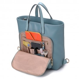 Women Multi-carry Backpack Patchwork Crossbody Bag Satchel