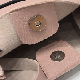 Women Cute Cat Pattern Bucket Bag PU Leather Mini Crossbody Bag