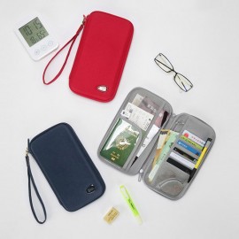 Women Men Nylon Casual Travel Passport Storage Bag Clutch Wallet Purse