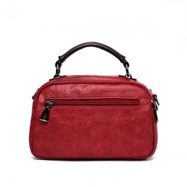 Women Plain Multi-pockets Square Bag Shoulder Bag