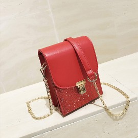 Women Multi-function Grid Pattern Shoulder Bags Crossbody Phone Bags