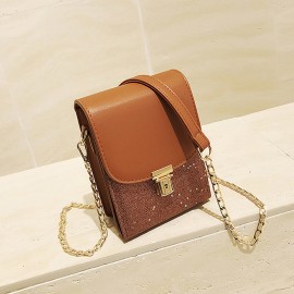 Women Multi-function Grid Pattern Shoulder Bags Crossbody Phone Bags