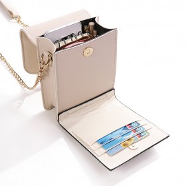 Women Multi-function Grid Pattern Shoulder Bags Crossbody Phone Bags